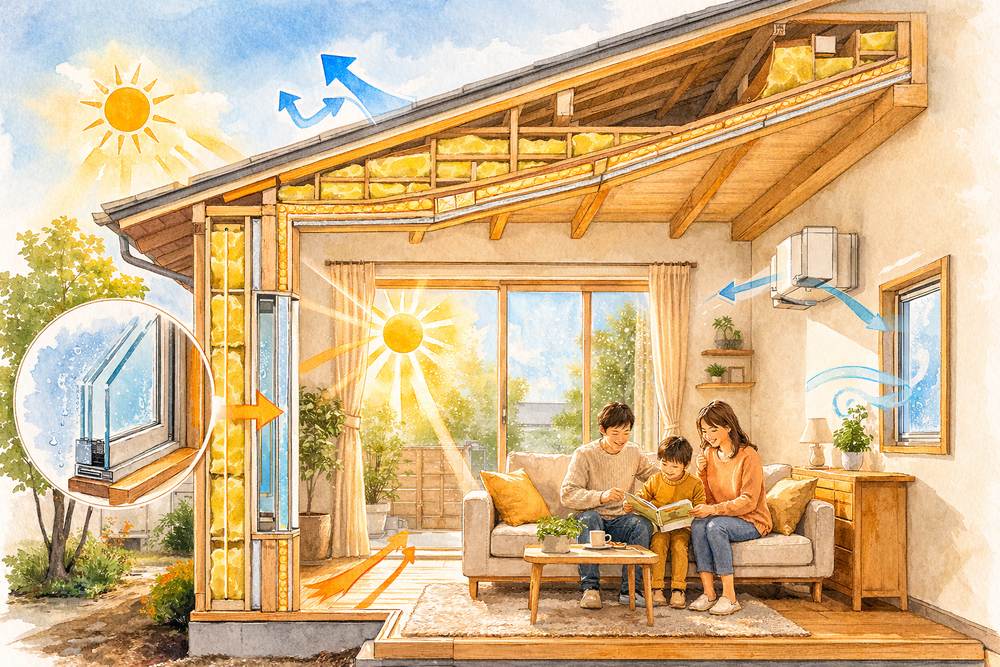 結露は住まいの快適さや健康、建物の耐久性に大きな影響を与えます。そのため、新築やリフォームの際には、結露を防ぐための設計が重要です。この記事では、結露を減らすための具体的な設計のポイントについて詳しく説明します。