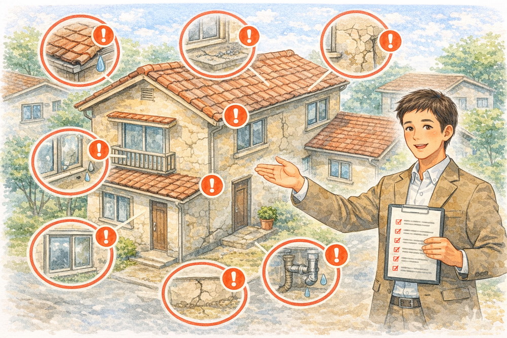 中古住宅で劣化・不具合が起きやすい場所