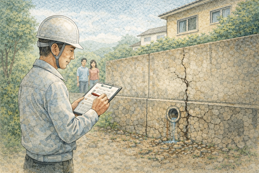 擁壁のメンテナンスの必要性