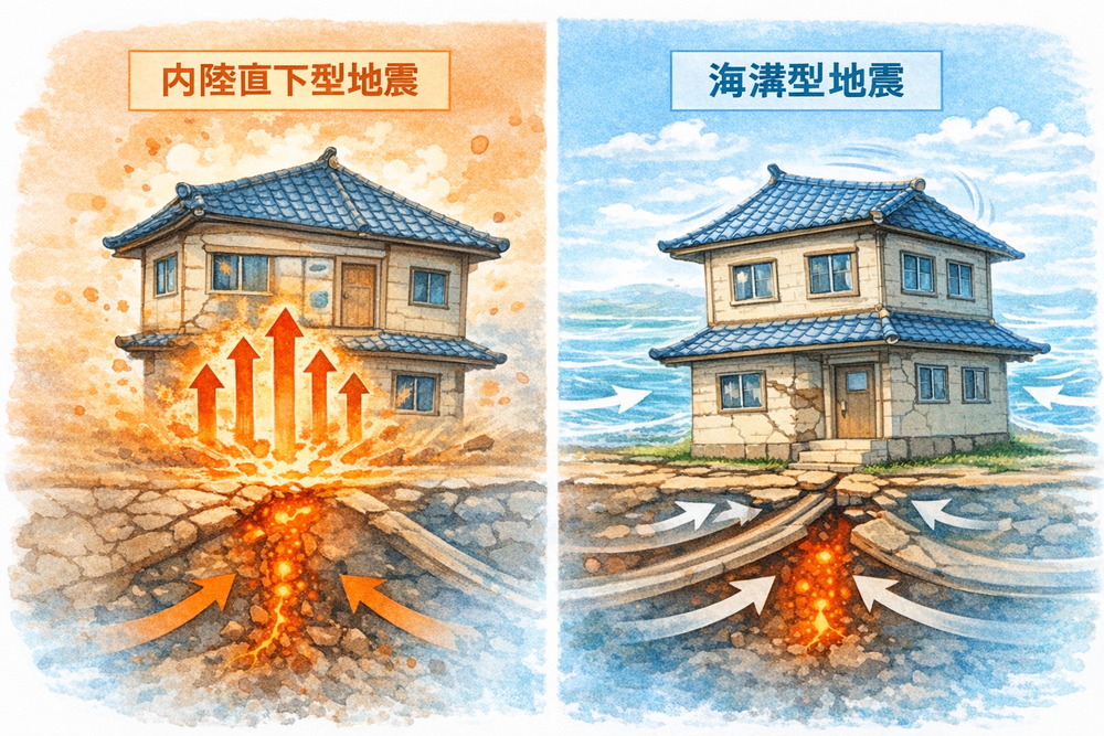 地震にはどんな種類があるのか