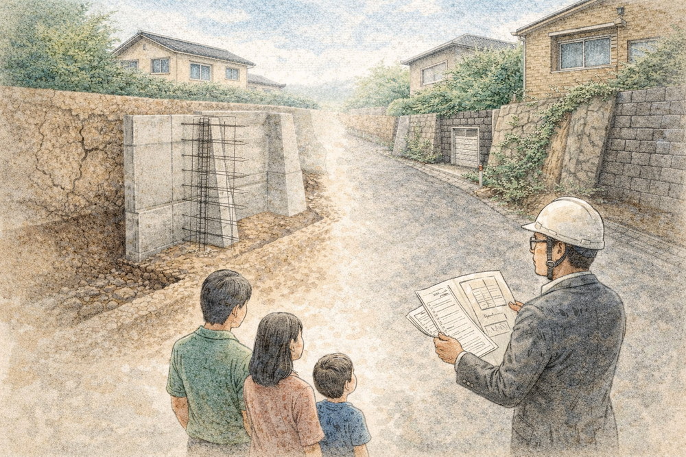 新設擁壁に作り替える場合のポイント