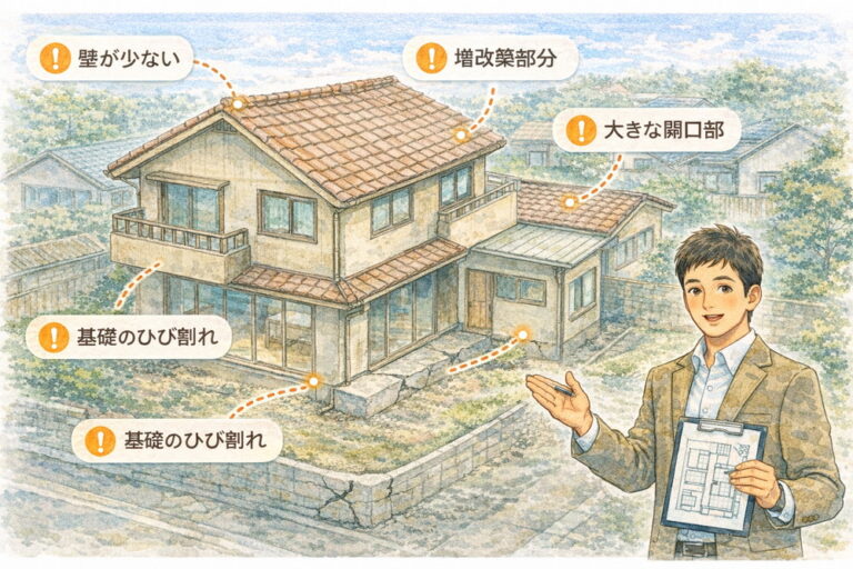 耐震性に問題がある住宅の特徴