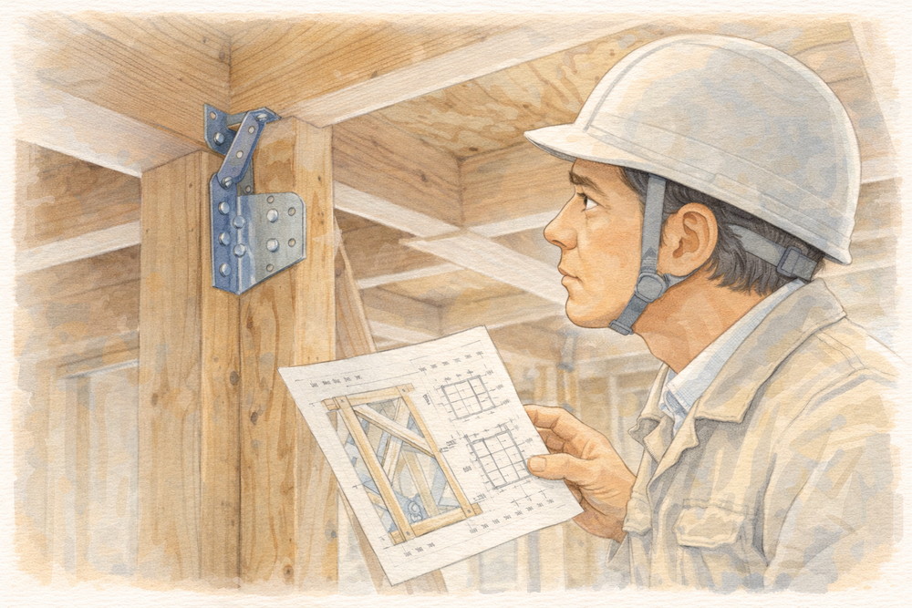 耐震改修工事は、設計内容がどれだけ優れていても、工事が正しく行われなければ意味がありません。また、完成後は壁の中が見えなくなるため、工事中と工事直後の確認が非常に重要になります。