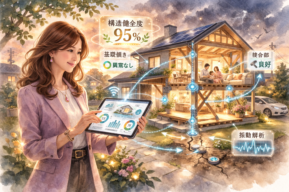 AIによる構造モニタリングと異常検知は、壊れてから直す住宅から、壊れる前に気づく住宅へと進化させます。地震後の健全度評価や見えない劣化の可視化により、「安全が確認できる家」という新しい安心を実現します。