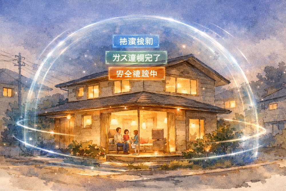 AIが地震を瞬時に検知し、自動でガスや電気を制御する未来の住宅とは？揺れに「耐える」だけでなく「先回りして守る」住まいの可能性を、やさしく解説します。