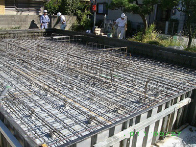 木造基礎のベース全景