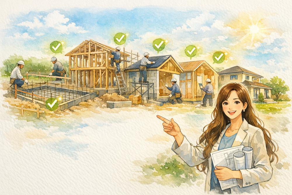 家づくりの過程において、施工状況を確認するために現場を訪れるタイミングは非常に重要です。適切なタイミングでチェックを行うことで、施工の品質を確保し、問題の早期発見と対応が可能となります。以下に、効果的なチェックのタイミングについて詳しく説明します。