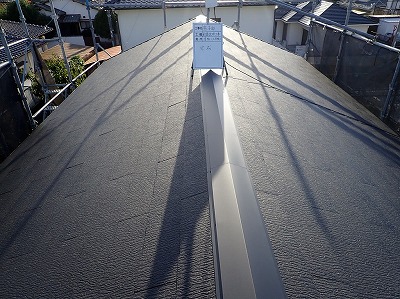 スレート葺きに葺き替え完了