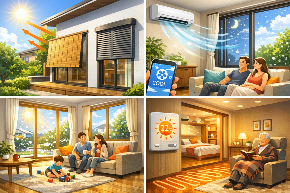 スマートホームの季節ごとの快適さ