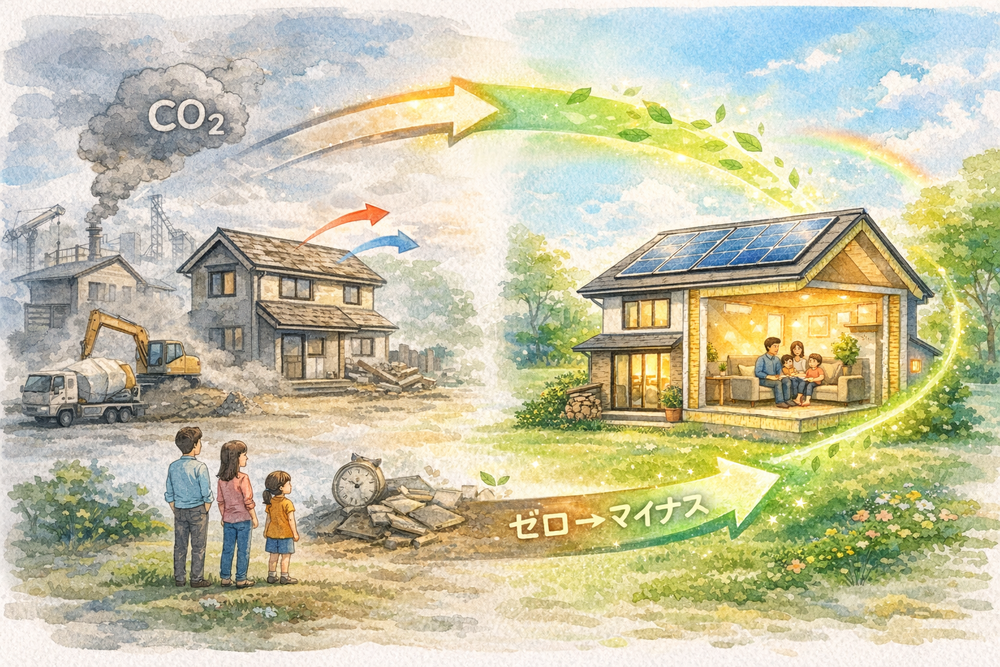 LCCM住宅とは何かを具体的な設備仕様から解説。高断熱・高気密、大容量太陽光や蓄電池、HEMSなど実務レベルの構成を紹介し、ZEHとの違いやこれからの住まいの可能性をわかりやすく説明します。