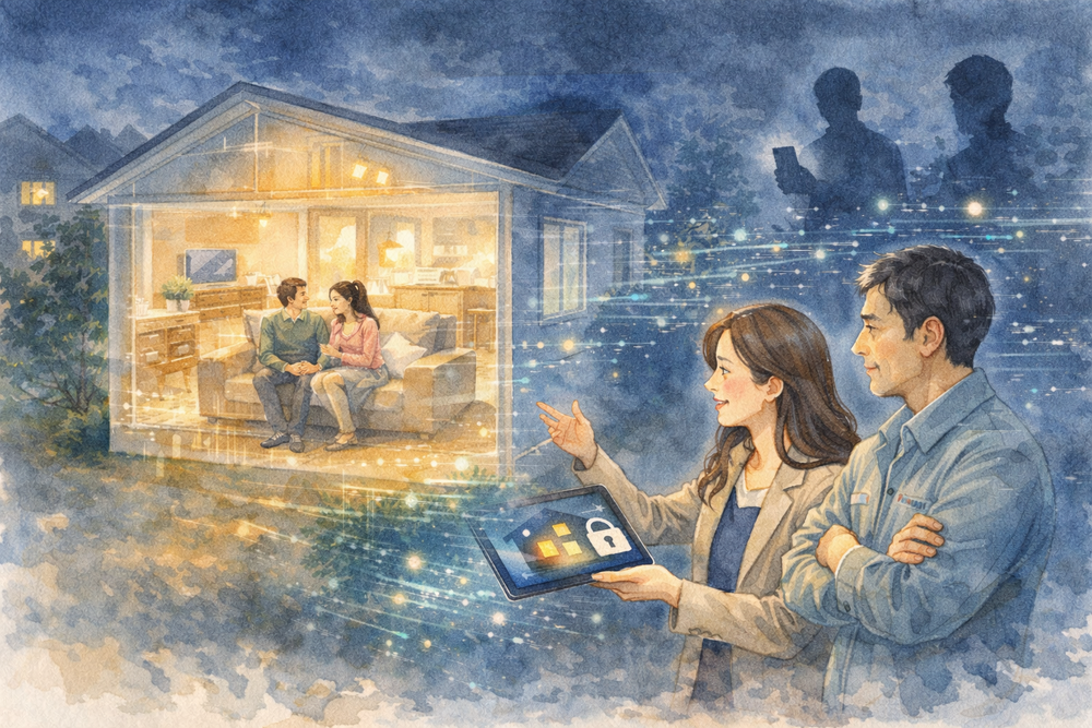 AI住宅は生活データを活用することで快適性を高める一方、プライバシー侵害のリスクも抱えています。本記事では、生活パターンの漏洩や在宅状況の把握といった具体例を交えながら、AI住宅におけるプライバシー保護の課題と対策の考え方をわかりやすく解説します。