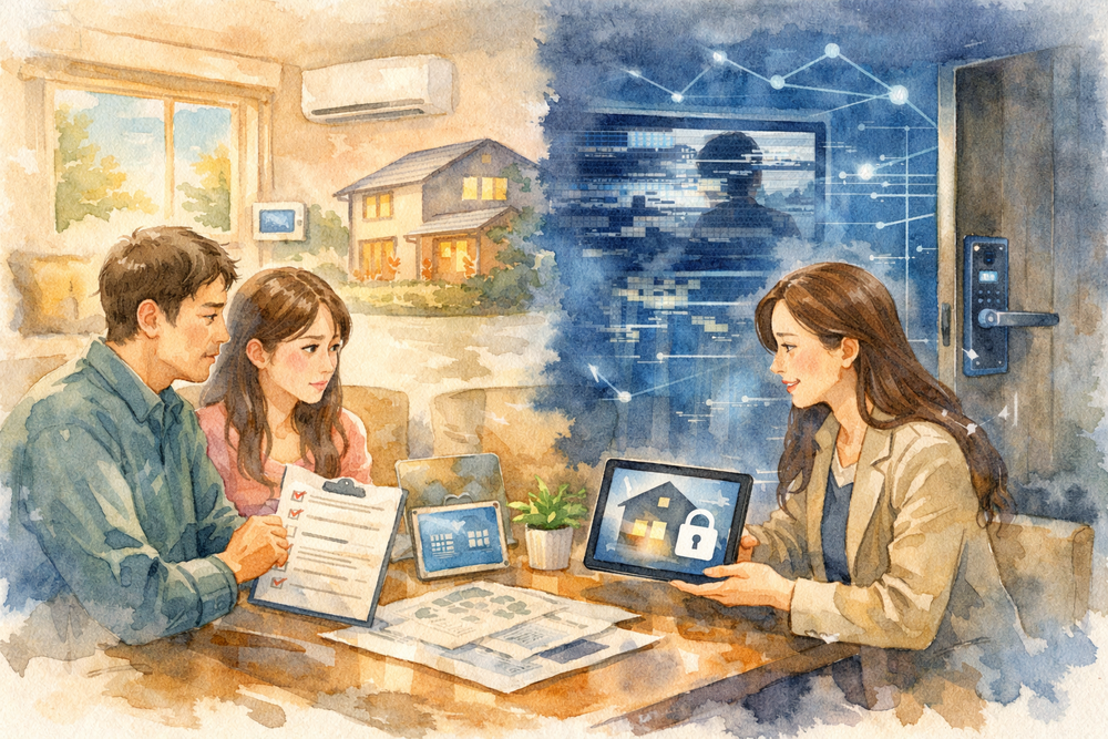 AI住宅は便利な反面、サイバー攻撃や不正アクセスといった新たなリスクを抱えています。本記事では、スマートロックや防犯カメラの乗っ取り、個人情報流出などの具体例を交えながら、AI住宅におけるサイバーセキュリティの問題と設計段階からの対策ポイントをわかりやすく解説します。