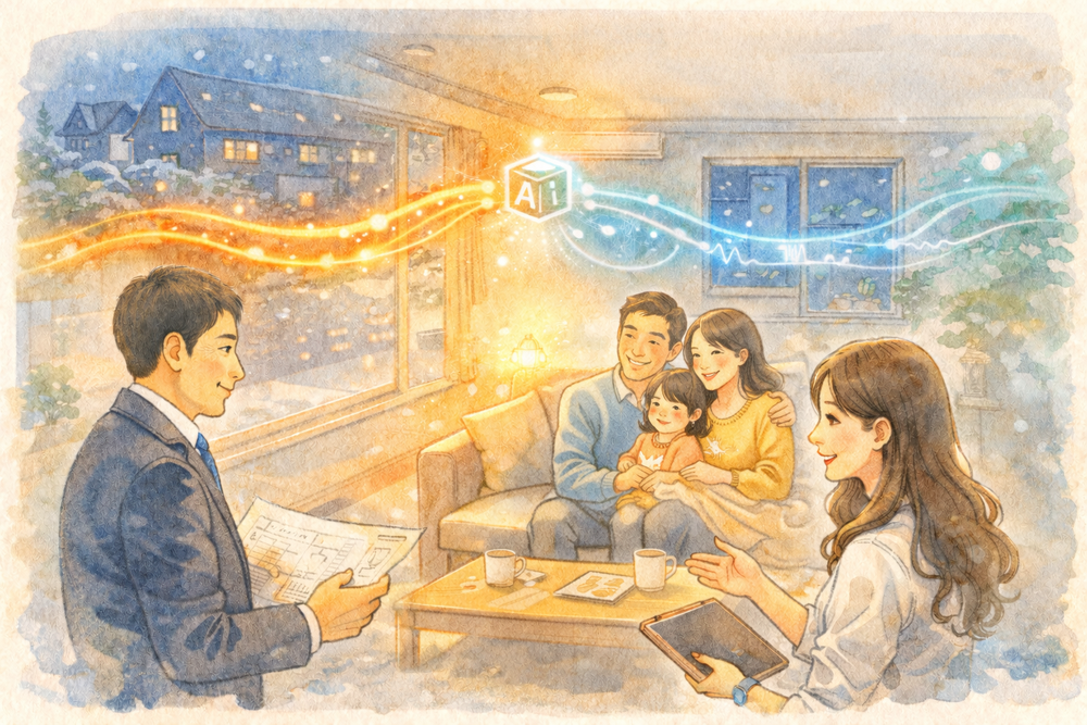 AI住宅における断熱性能と耐震性能の新しい考え方を解説。AIとセンサーにより温熱環境の最適化や地震時の状態把握が可能となり、住宅性能は「つくる」から「維持・進化させる」時代へ。建築士に求められる新たな役割も分かりやすく説明します。