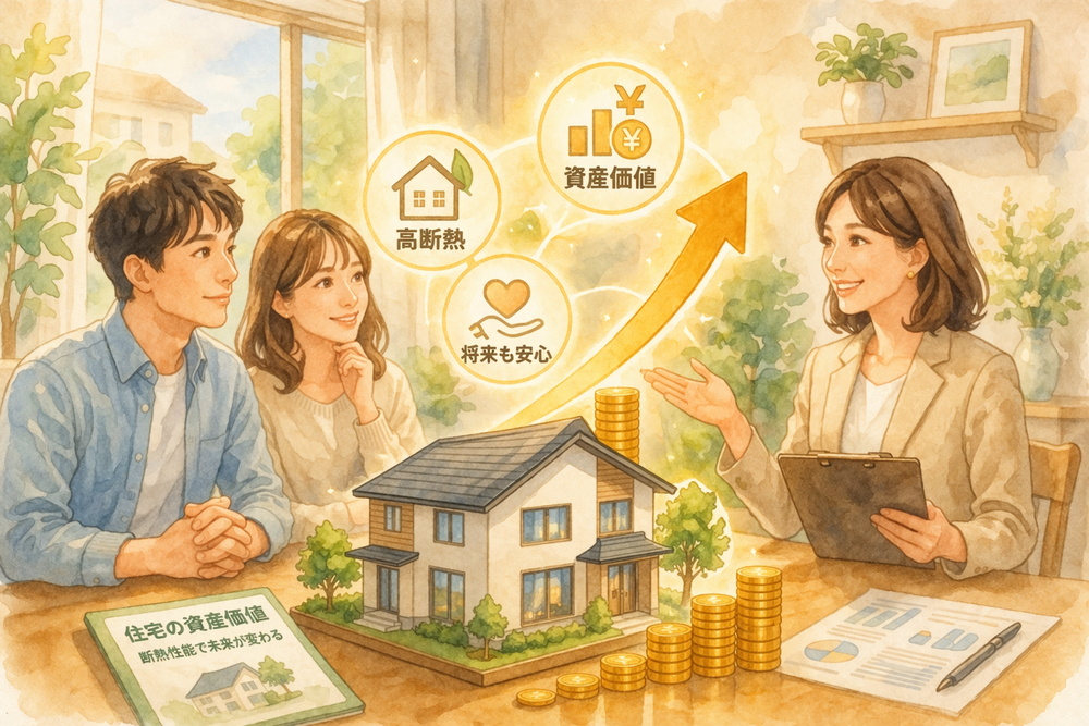 断熱性能は住宅の資産価値にどう影響するのかをわかりやすく解説。省エネ基準の変化や市場動向を踏まえ、将来の売却や評価に差が出るポイントを整理し、後悔しない住まいづくりの考え方を紹介します。