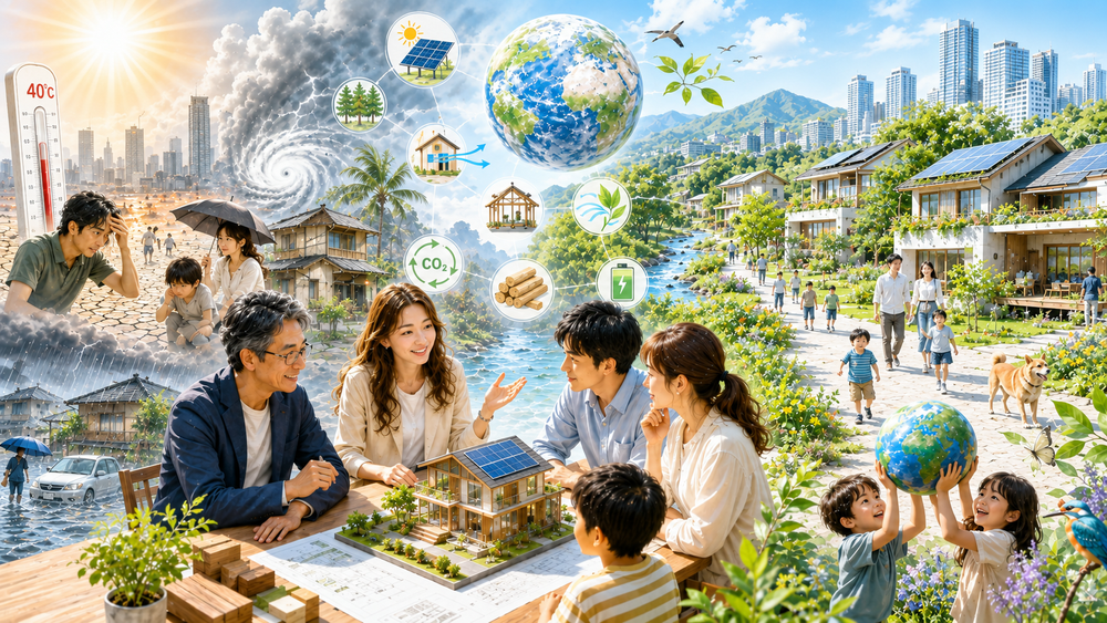 地球温暖化と未来の住まい特集