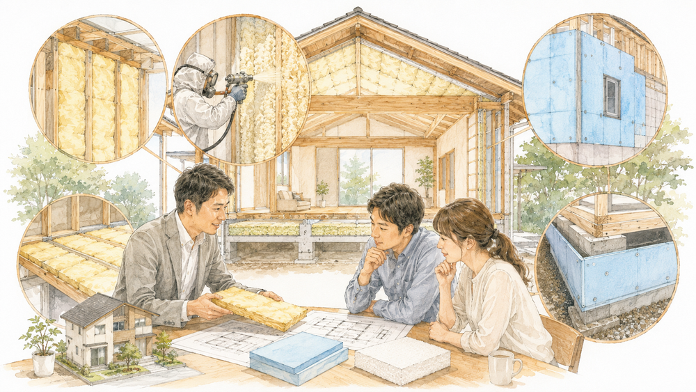 　断熱材の選択と施工方法は、住宅のエネルギー効率と快適性に直接影響します。最適な断熱方法を選ぶことは、長期的なコスト削減と環境への配慮にもつながります。ここでは、断熱工法とそれに伴う総合的なコストパフォーマンスについて解説します。