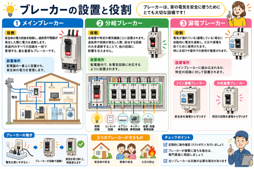 ブレーカーの設置と役割
