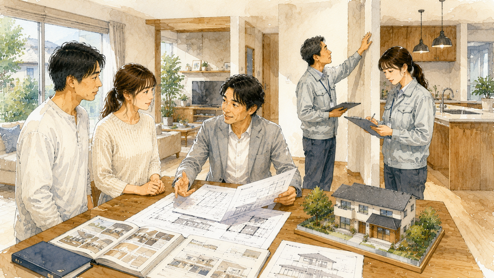 新築後に行われる家屋調査とは？固定資産税評価額を決めるための調査内容や当日の流れ、調査員が確認する項目、準備しておきたい資料、石目調クロスなどの注意点をわかりやすく解説します。