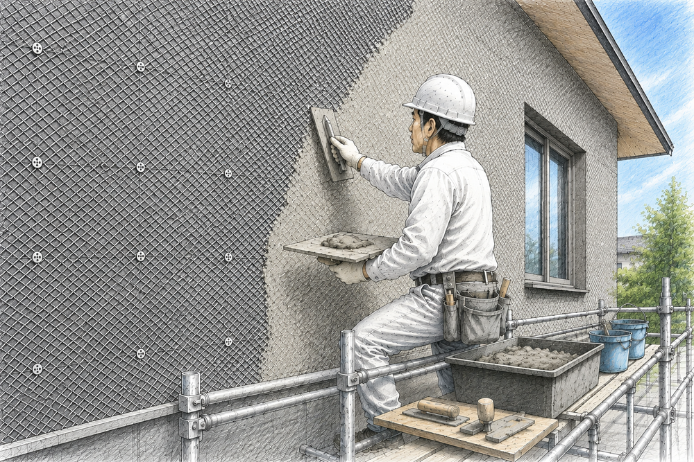 モルタル塗りは、日本の建築において外壁や内壁の仕上げとして広く使用されている技術です。モルタルはセメント、砂、水を混ぜ合わせて作られる建材で、耐久性が高く、適切な施工を行うことで美しい仕上がりを得ることができます。本記事では、モルタル塗りの施工手順、ひび割れ防止対策、そして養生方法について詳しく説明します。