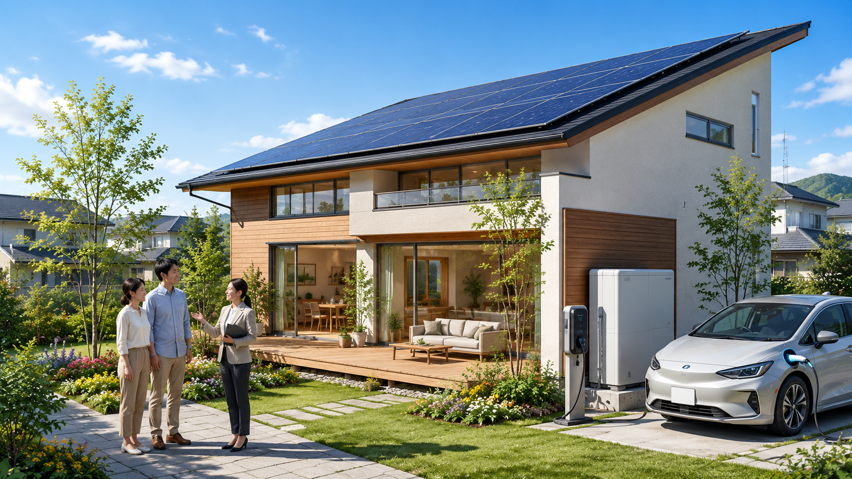 太陽光発電と蓄電池の仕組みやメリットを建築士がわかりやすく解説。光熱費の削減、CO₂排出量の削減、災害時の備え、設置時の注意点など、環境にも家計にもやさしい住まいづくりのポイントを紹介します。