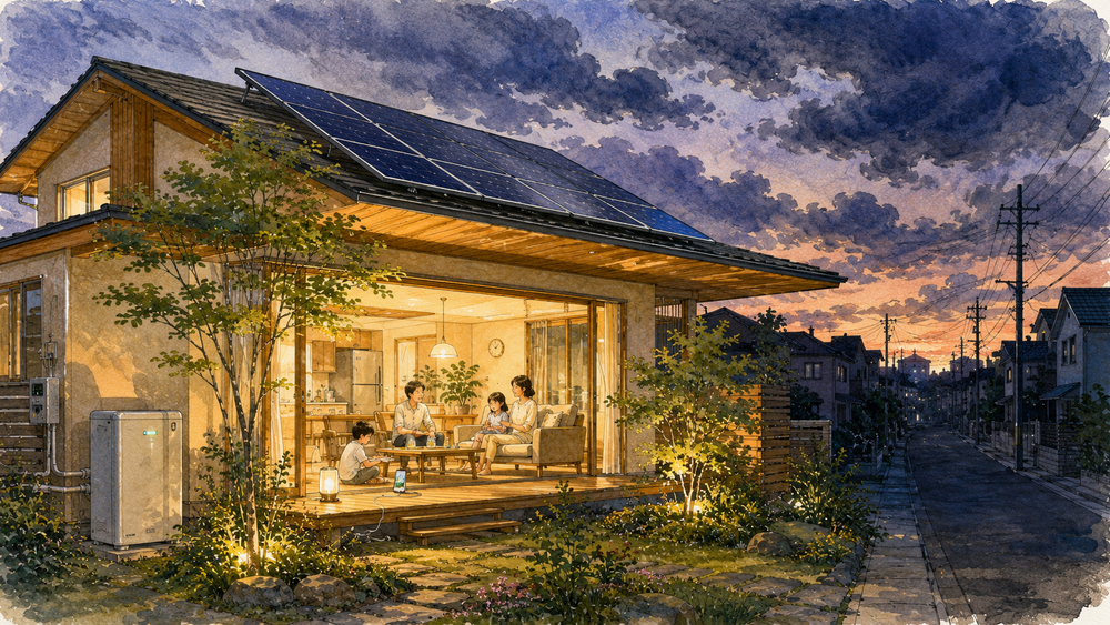停電に強い住宅づくりのポイントを建築士がわかりやすく解説。太陽光発電や蓄電池、高断熱・高気密住宅、自然換気、非常用電源など、災害時でも安心して暮らせる住まいの備えと設計の工夫を詳しく紹介します。