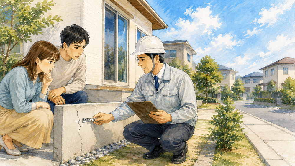 新築住宅の基礎にひび割れを見つけたら、まず何を確認すればよいのでしょうか。本記事では、ひび割れの幅や方向から判断するポイント、コンクリート強度との関係、保証制度、補修方法、専門家へ相談すべきケースまで、一級建築士がわかりやすく解説します。慌てず適切に対処するための基礎知識を身につけましょう。